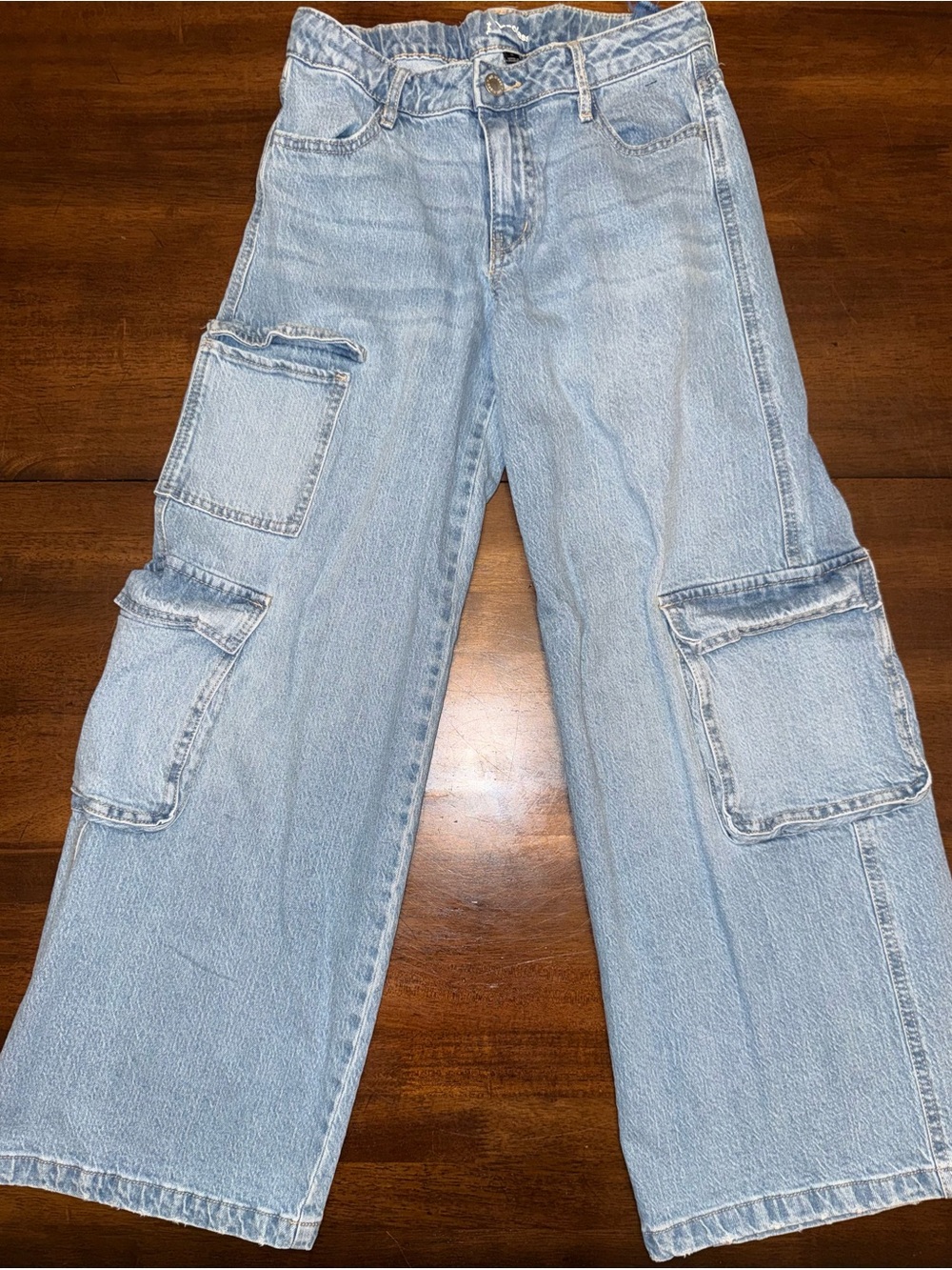 art class Light Blue Cargo Wide-Leg Jeans